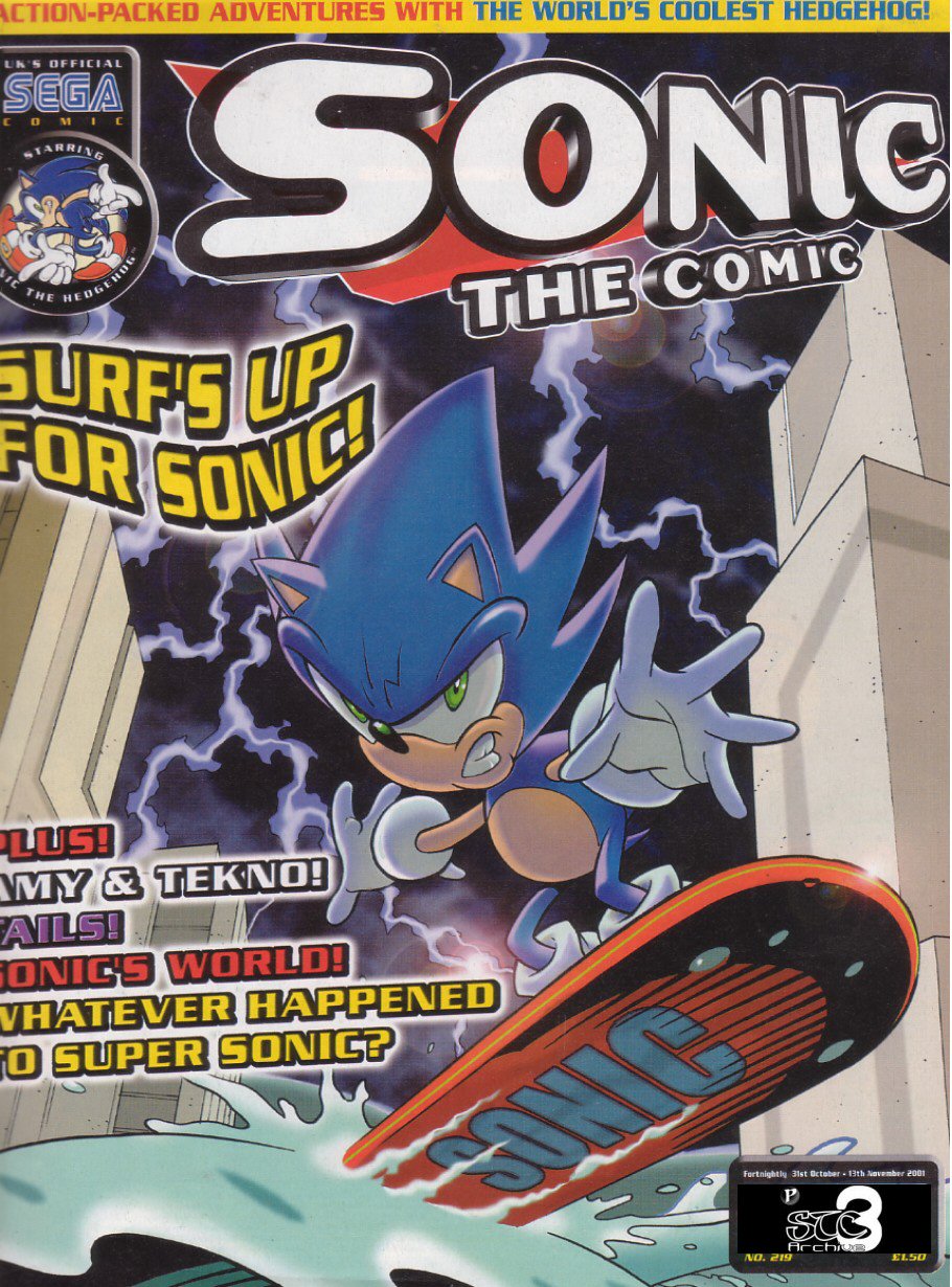 Sonic - The Comic Issue No. 219 Cover Page